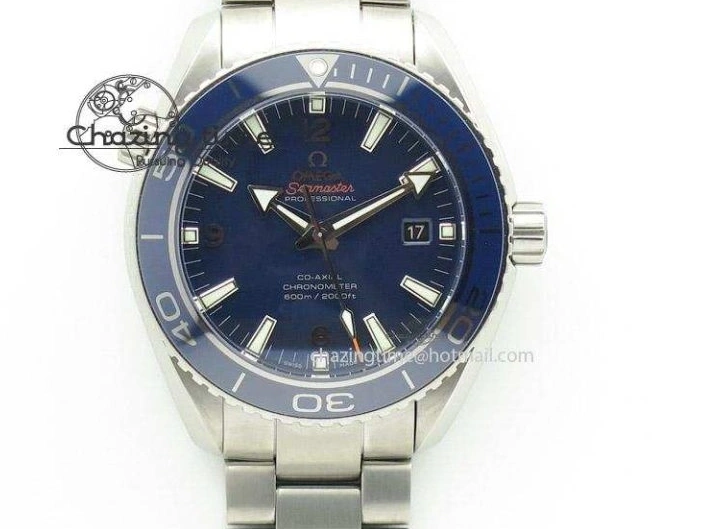 0117 Comfortable Planet Ocean 43.5mm America’s Cup VSF Best Edition White Dial On Blue Gummy Strap A 7900